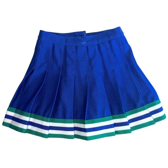 Lot 5 Cheerleader Uniform Skirt Cheer Adult M - XL & Child S Royal Blue - Picture 7 of 12